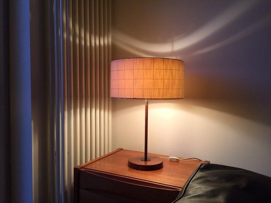 Walnut and Teak Table Lamp from Kaiser, 1950s-WSA-831219