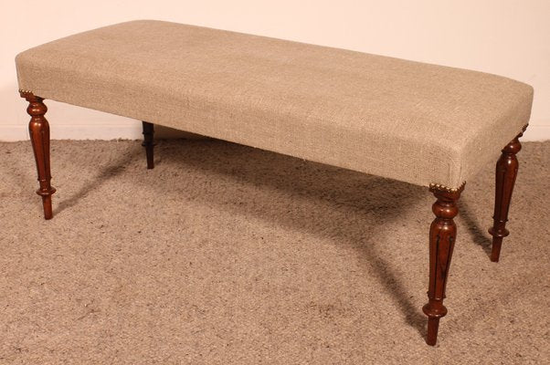 Walnut Bench, 19th Century-HPU-1783258