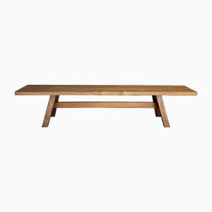 Walnut Bench, Italy, 1970s-YMJ-2042220