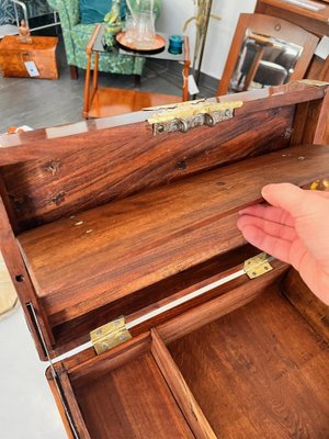 Walnut & Brass Travel Box, 1790s-SEI-1431987