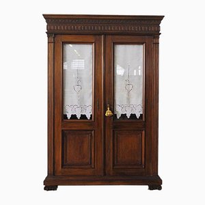 Walnut Cabinet / Display Case, 1920s-KNM-884834