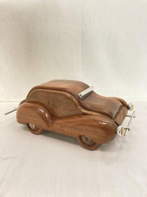 Walnut Car Shape Box, 1950s-VRR-1820152