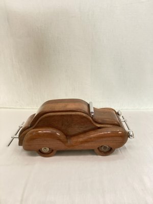 Walnut Car Shape Box, 1950s-VRR-1820152