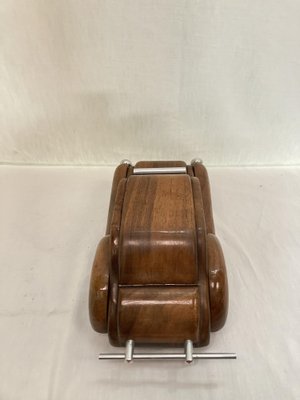 Walnut Car Shape Box, 1950s-VRR-1820152