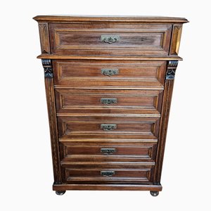 Walnut Chest of Drawers, 1890s-ZUW-1799290