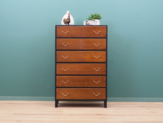 Walnut Chest of Drawers, Denmark, 1960s-VND-1784256