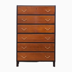 Walnut Chest of Drawers, Denmark, 1960s-VND-1784256