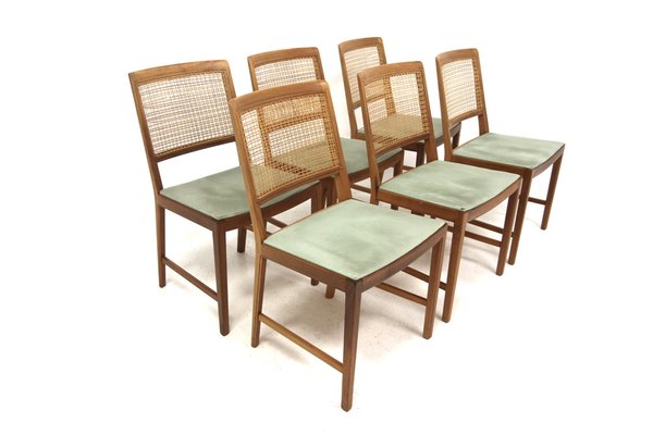 Walnut Dining Chairs by Bertil Fridhagen for Bodafors, Sweden, 1960s, Set of 6-GEK-1761780