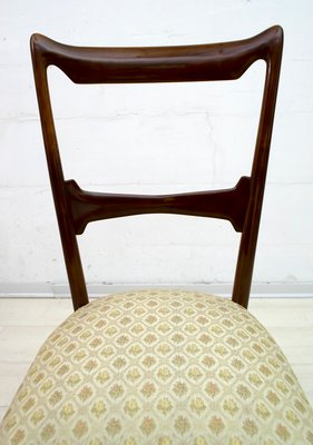 Walnut Dining Chairs by Guglielmo Ulrich, 1950s, Italy, Set of 6-FER-833601