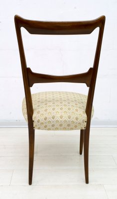 Walnut Dining Chairs by Guglielmo Ulrich, 1950s, Italy, Set of 6-FER-833601