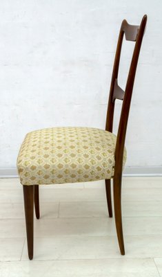 Walnut Dining Chairs by Guglielmo Ulrich, 1950s, Italy, Set of 6-FER-833601