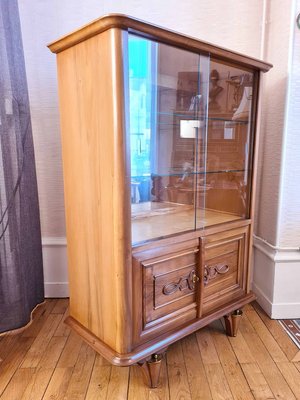 Walnut Display Cabinet by Maxime Old, 1940s-AWH-829863