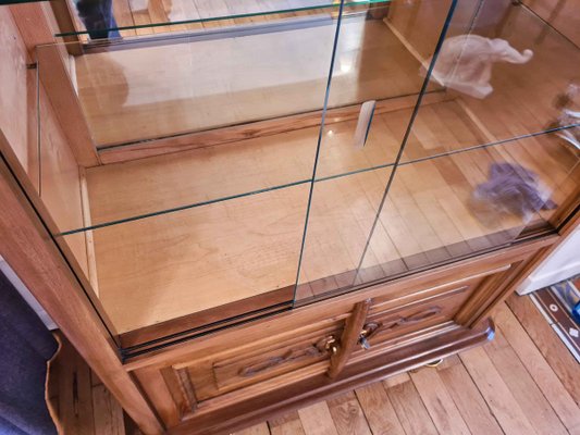 Walnut Display Cabinet by Maxime Old, 1940s-AWH-829863