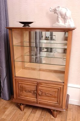 Walnut Display Cabinet by Maxime Old, 1940s-AWH-829863