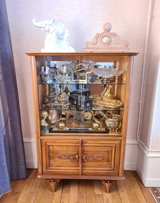 Walnut Display Cabinet by Maxime Old, 1940s-AWH-829863