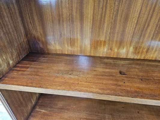 Walnut Feather Bookcase with Two Shelves, 1940-ZUW-2023438