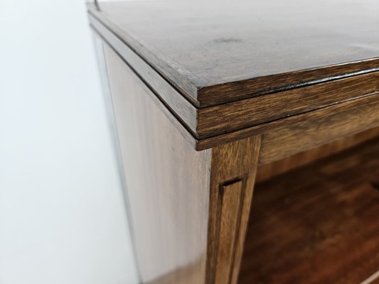 Walnut Feather Bookcase with Two Shelves, 1940-ZUW-2023438