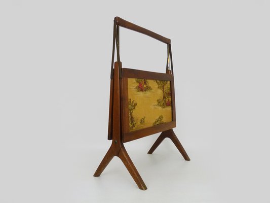 Walnut Magazine Rack from Ico Parisi, Italy, 1950s-MZP-1752485