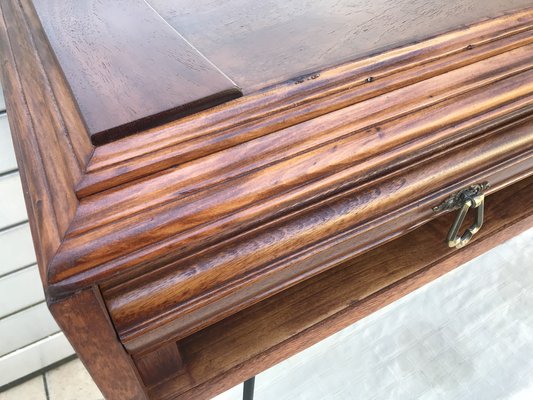 Walnut & Metal Desk-WQQ-1176719