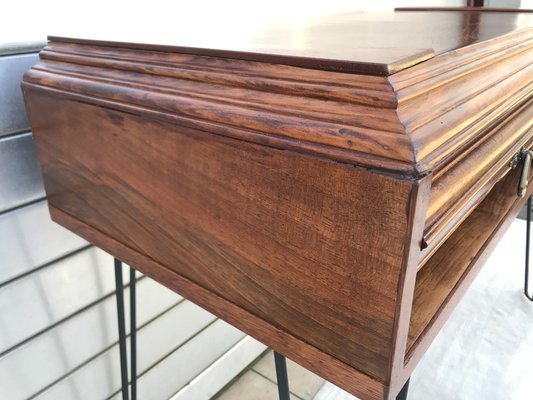 Walnut & Metal Desk-WQQ-1176719