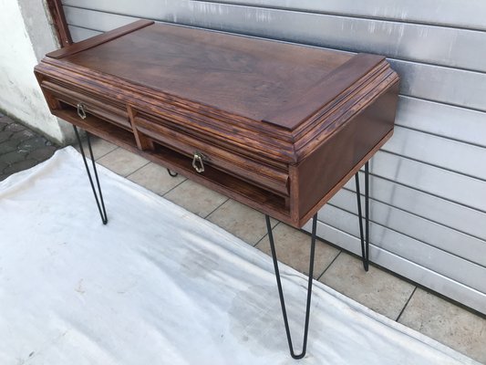 Walnut & Metal Desk-WQQ-1176719