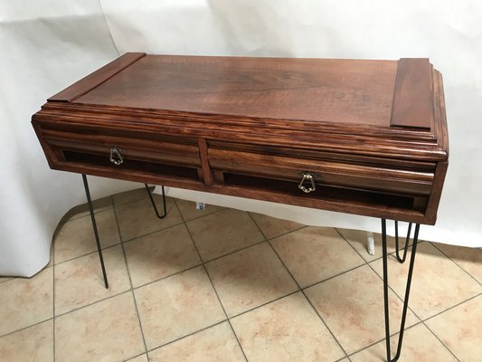 Walnut & Metal Desk-WQQ-1176719