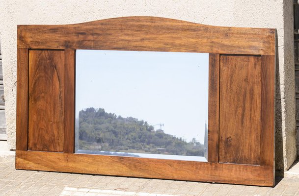 Walnut Mirror, 1930s-RAQ-1385788