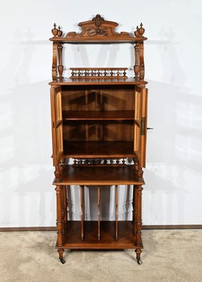 Walnut Music Cabinet, 1920s-RVK-1806957