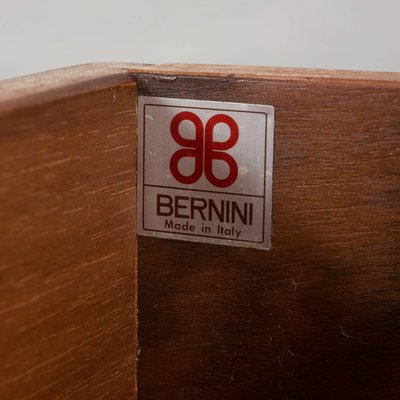 Walnut Nightstands by Fabio Lenci for Bernini, Italy, 1970s, Set of 2-UE-1899929