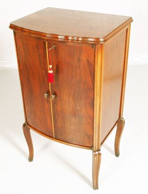 Walnut Radio Cabinet from Geloso Milano, 1930s-NJV-883671