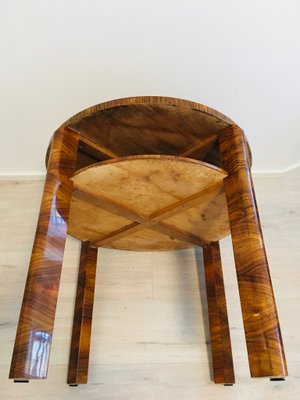 Walnut Round Coffee Table by Jindřich Halabala for UP Závody, 1950s-YNX-618346