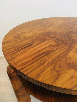 Walnut Round Coffee Table by Jindřich Halabala for UP Závody, 1950s-YNX-618346