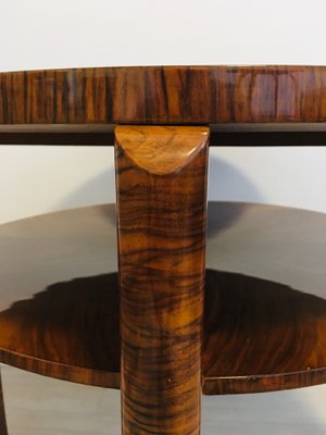 Walnut Round Coffee Table by Jindřich Halabala for UP Závody, 1950s-YNX-618346