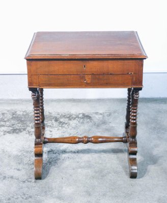 Walnut Sewing Table, 1800s-OJE-1255091