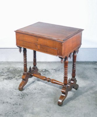 Walnut Sewing Table, 1800s-OJE-1255091