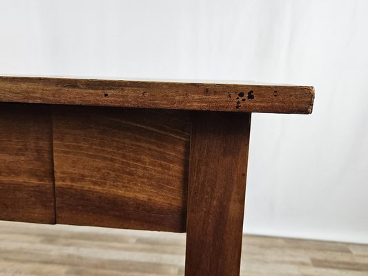 Walnut Table with Drawer, 1890s-ZUW-1811412