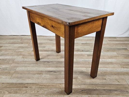 Walnut Table with Drawer, 1890s-ZUW-1811412