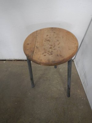 Walnut Wood Stools, 1950s, Set of 2-WWQ-1111932