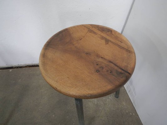 Walnut Wood Stools, 1950s, Set of 2-WWQ-1111932