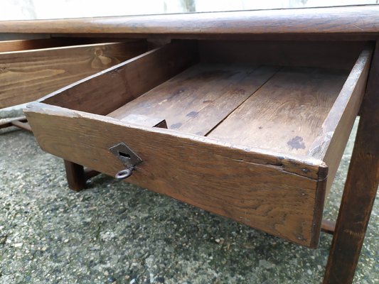 Walnut Work Table in Walnut and Oak-EAD-1763394