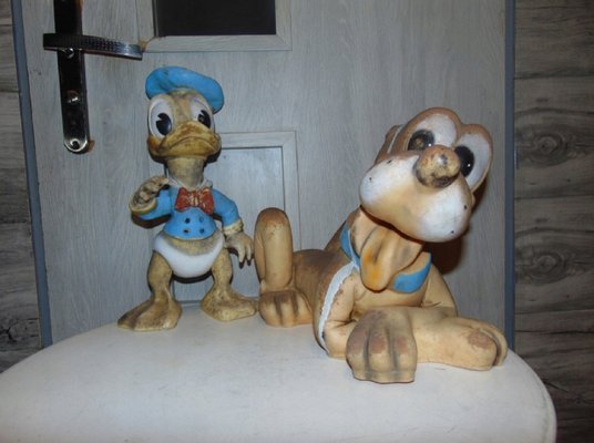 Walt Disney's Donald Duck & Pluto the Dog, 1968, Set of 2-CAQ-1186297