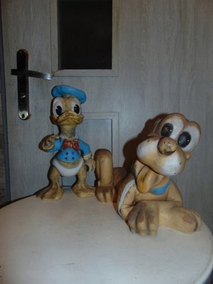 Walt Disney's Donald Duck & Pluto the Dog, 1968, Set of 2-CAQ-1186297