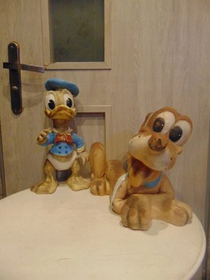 Walt Disney's Donald Duck & Pluto the Dog, 1968, Set of 2-CAQ-1186297