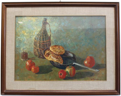 Walter Morselli, Still Life, Oil on Canvas, Framed-UMS-1260880