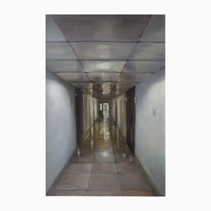 Wang Dianyu, Corridor of Cram School, 2021, Oil on Canvas-CHG-2030480