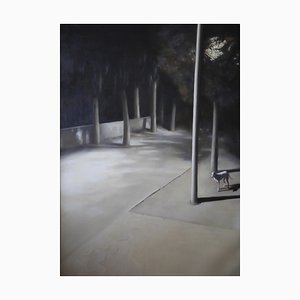 Wang Dianyu, Dog Under Street Lights, 2015, Oil on Canvas-CHG-1385816