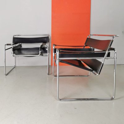 Wassily Armchairs by Marcel Breuer for Gavina, 1970s, Set of 2-PRS-1170392