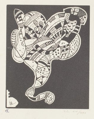 Wassily Kandinsky, Surreal Figure, 1942, Woodcut on Paper-ZCI-788099