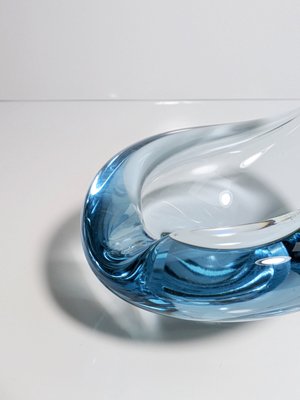 Water Blue Akva Ashtray by Per Lütken for Holmegaard, 1950s-VTK-2027118