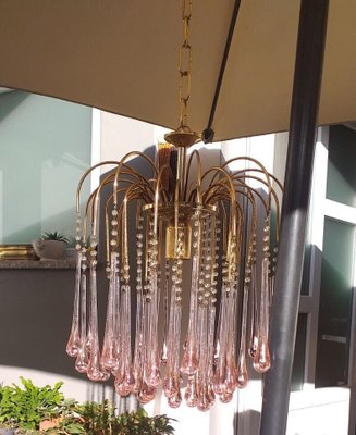 Waterfall Chandelier by Paolo Venini, 1970s-HIT-1476194